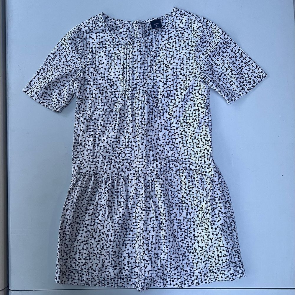Gap kids fully lined dress White /Black size 8
